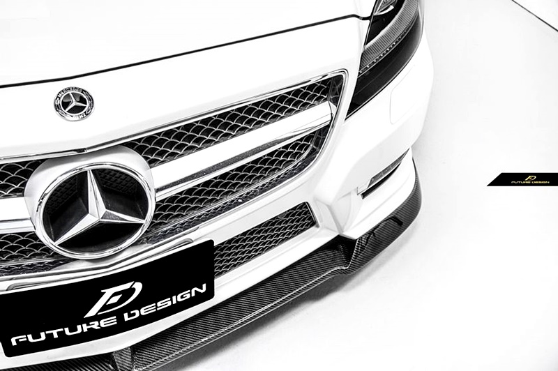 W218 CLS - AirWing style Carbon Front Lip Spoiler 05